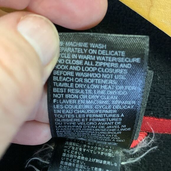 The North Face TKA Stealth Black Mesh Fleece Full Length Zipper Jacket Size XL - Picture 16 of 16